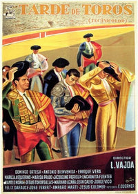 Tarde De Toros Movie Poster Print showcasing vibrant design.
