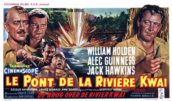 Bridge on the River Kwai Movie Poster Print in 11x17 size.