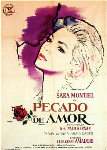 Pecado De Amor Movie Poster Print showcasing cinematic artwork.
