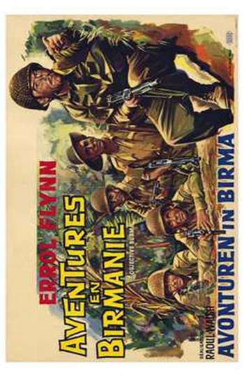 Objective Burma Movie Poster Print showcasing classic cinema art