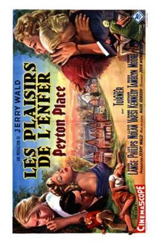 Peyton Place Movie Poster Print featuring classic cinema artwork.