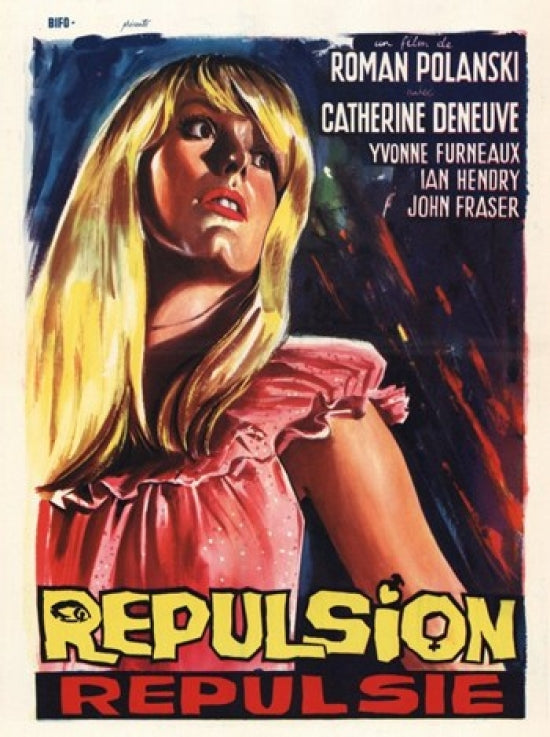 Repulsion Movie Poster Print showcasing classic horror film art.