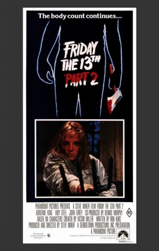 Friday the 13th Part 2 Movie Poster - Classic Horror Art