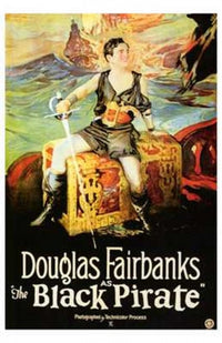 The Black Pirate Movie Poster Print showcasing classic pirate adventure.
