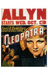 Cleopatra Movie Poster, vibrant print capturing ancient Egyptian themes.