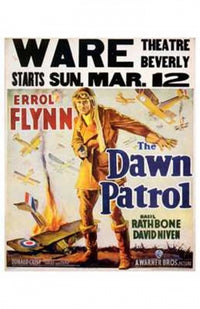 The Dawn Patrol Movie Poster Print showcasing classic aviation film art.