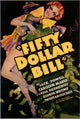 Fifty Dollar Bill Movie Poster Print showcasing detailed imagery of currency.