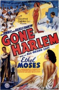Gone Harlem Movie Poster Print showcasing vibrant cinema imagery.