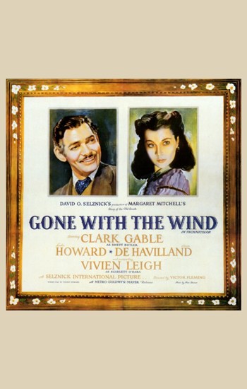 Gone with the Wind Movie Poster Print showcasing classic film art.