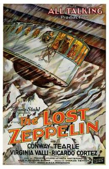 The Lost Zeppelin Movie Poster Print featuring cinematic adventure.