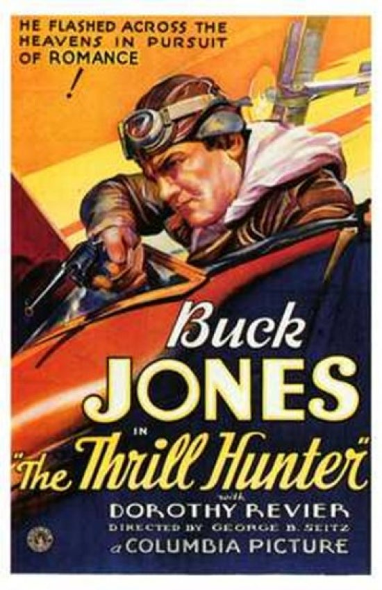 The Thrill Hunter Movie Poster Print showcasing vibrant adventure imagery.