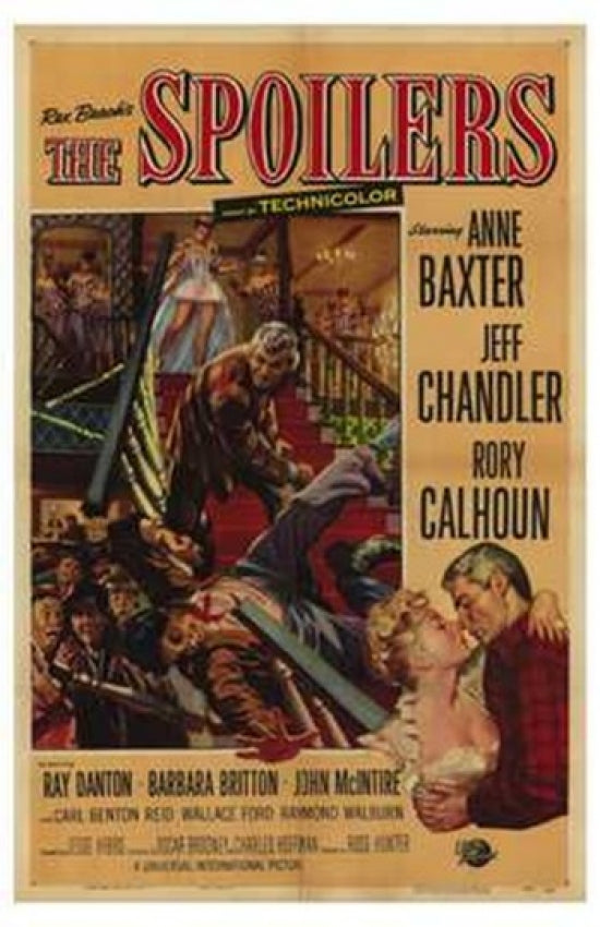 The Spoilers Movie Poster Print showcasing vintage cinema art.