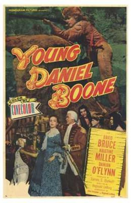 Young Daniel Boone Movie Poster Print showcasing adventure and American history.