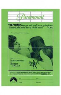 Romeo and Juliet Movie Poster showcasing classic love story