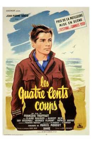 400 Blows Movie Poster Print featuring classic film art.