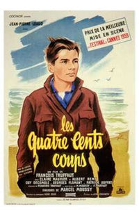 400 Blows Movie Poster Print featuring classic film art.