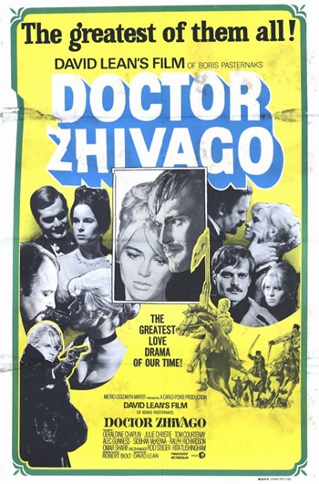 Doctor Zhivago Movie Poster Print showcasing iconic film imagery.