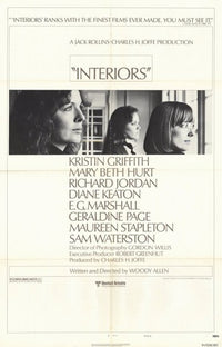Interiors Movie Poster Print showcasing modern cinema decor