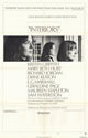 Interiors Movie Poster Print showcasing modern cinema decor