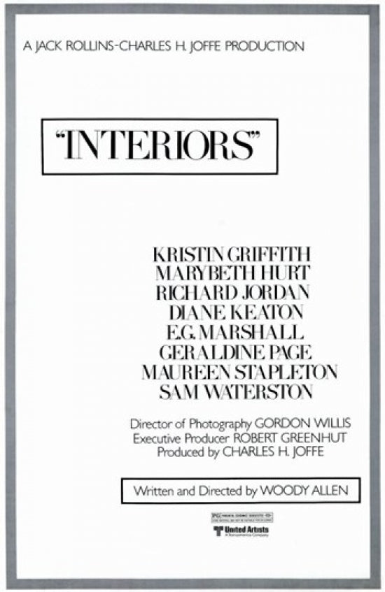 Interiors Movie Poster Print - Available in Multiple Sizes