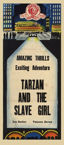 Tarzan and the Slave Girl movie poster print showcasing classic film adventure