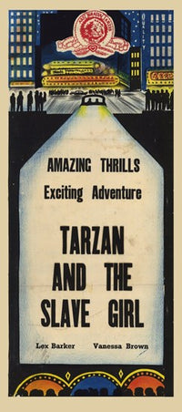 Tarzan and the Slave Girl movie poster print showcasing classic film adventure
