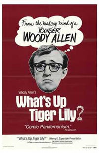 What's Up Tiger Lily Movie Poster Print featuring colorful design.