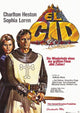 El Cid Movie Poster Print showcasing classic cinema artwork
