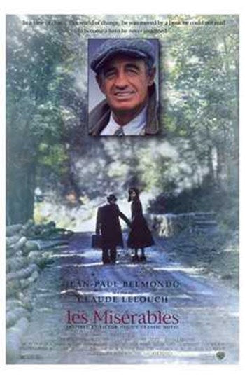 Les Miserables Movie Poster Print featuring iconic characters and scenes.