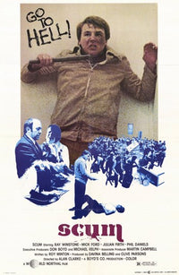 Scum Movie Poster Print showcasing intense cinematic artwork.