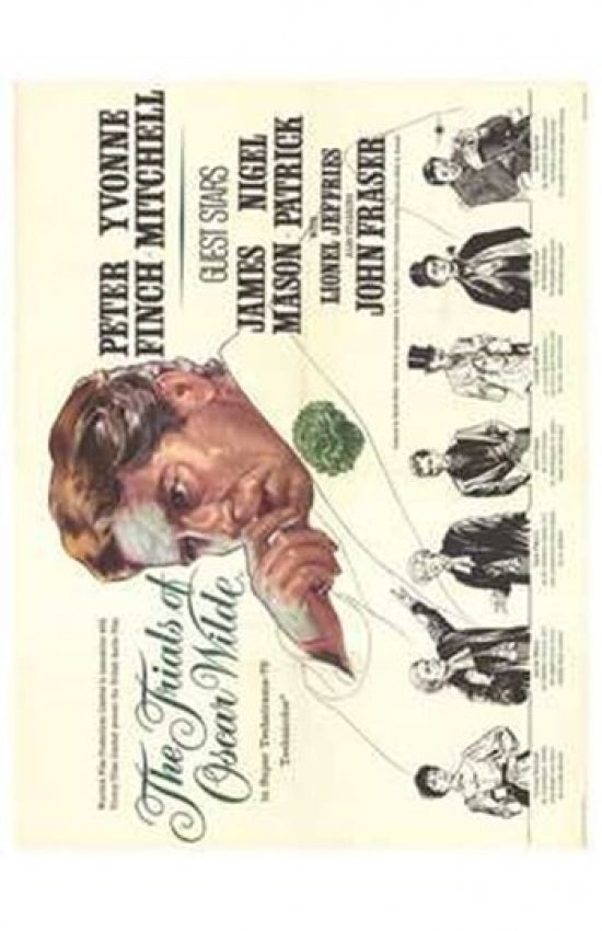 The Trials of Oscar Wilde Movie Poster Print showcasing classic cinema art.