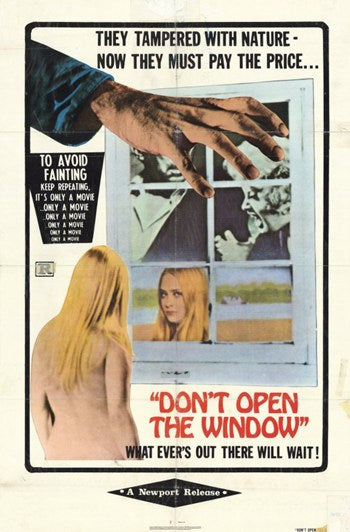 Don't Open the Window movie poster print showcasing suspenseful design.