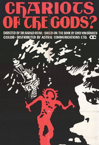 Chariots of the Gods Movie Poster Print showcasing extraterrestrial themes.