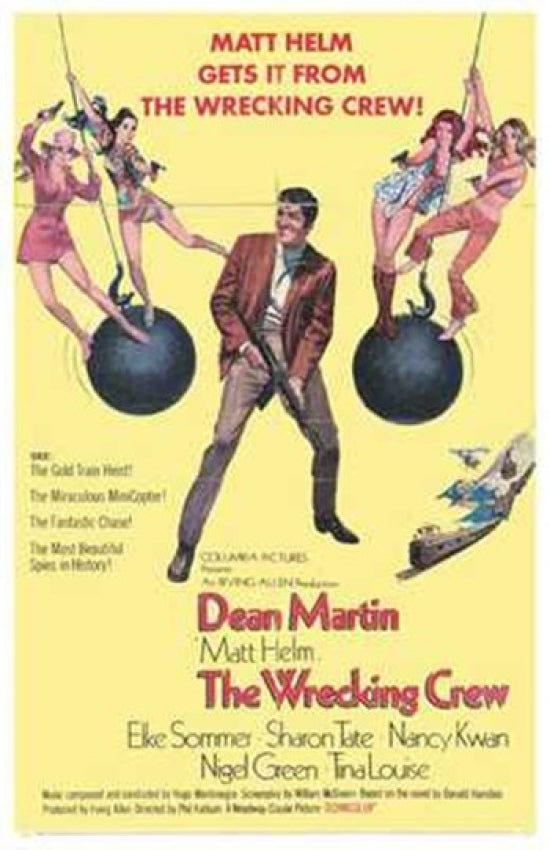 The Wrecking Crew Movie Poster Print featuring vibrant colors and classic film art