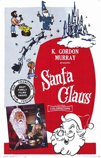 Santa Claus Movie Poster Print capturing festive holiday spirit.