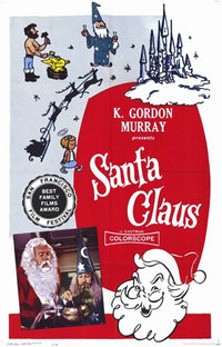Santa Claus Movie Poster Print capturing festive holiday spirit.