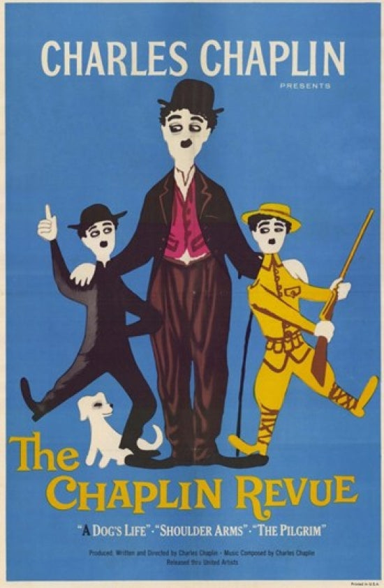 Chaplin Revue Movie Poster Print showcasing classic cinema art.