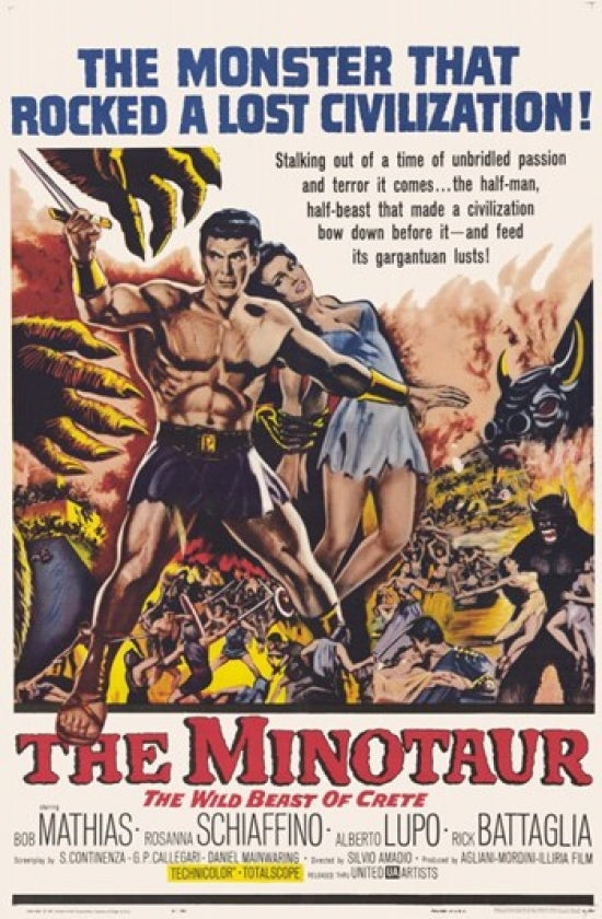 The Minotaur Movie Poster showcasing mythical creature art.