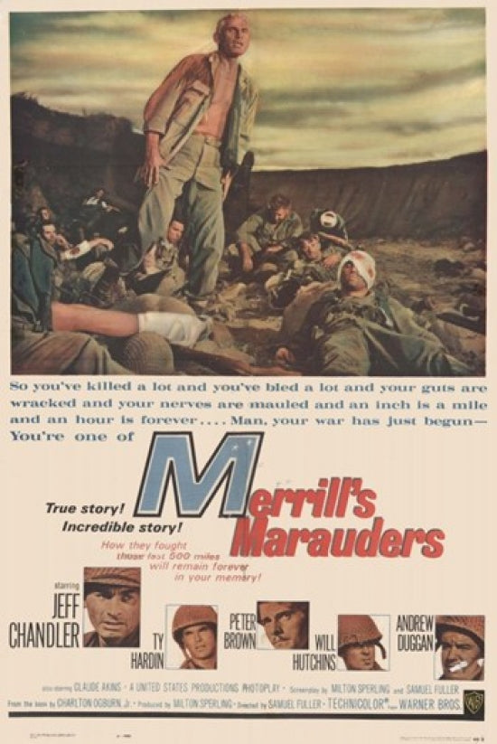 Merrill's Marauders Movie Poster Print showcasing adventure and heroism.