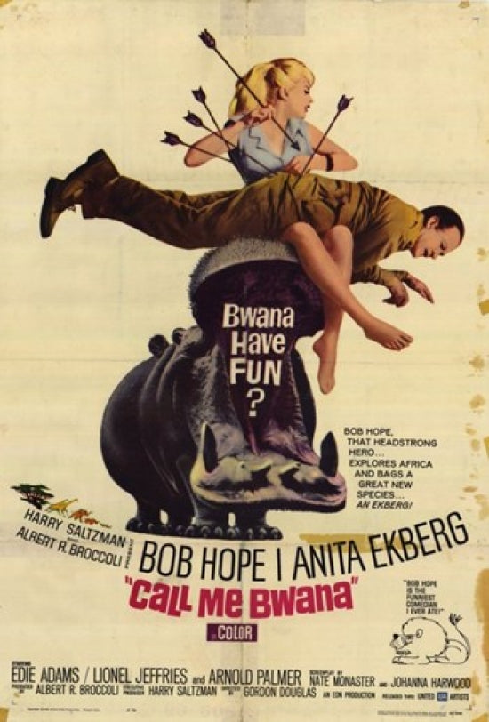 Call Me Bwana Movie Poster Print featuring vintage film art.