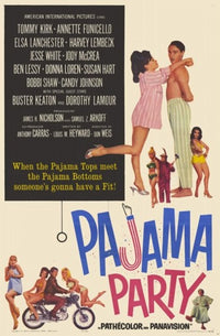 Pajama Party Movie Poster Print showcasing vibrant colors and whimsical design.