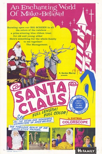 Santa Claus Movie Poster Print - Classic Holiday Art