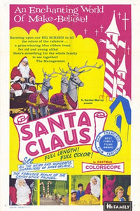 Santa Claus Movie Poster Print - Classic Holiday Art