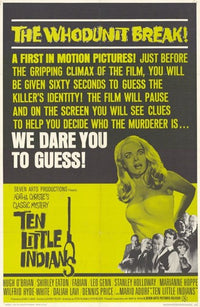 Ten Little Indians Movie Poster Print showcasing classic film art.