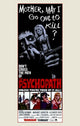 Psychopath movie poster print featuring chilling design