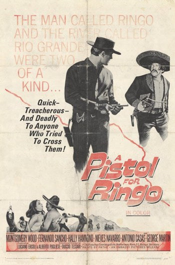 Pistol for Ringo Movie Poster Print showcasing classic film art.