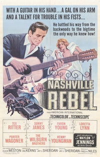Nashville Rebel Movie Poster Print showcasing classic film artwork.