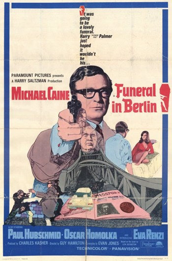Funeral in Berlin Movie Poster Print featuring iconic film artwork.