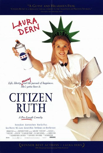 Citizen Ruth Movie Poster Print showcasing vibrant colors and unique design.