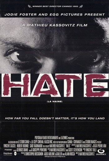 Hate Movie Poster - striking film art for collectors